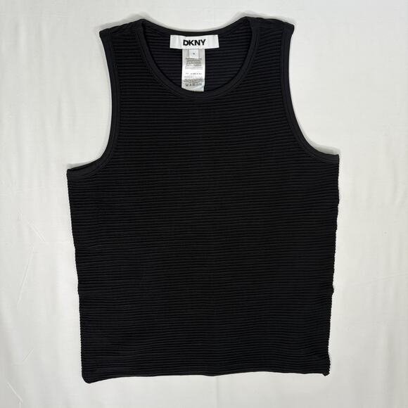 DKNY Women’s Sleeveless Stretch Navy Top Nylon Spandex Size Medium NWOT - Picture 1 of 6
